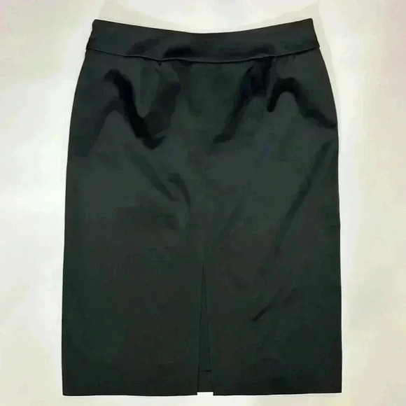 Esprit Satin Skirt Pencil Women's Size 4 Work Office  Sexy Summer Lined Zip Slit - Picture 6 of 9